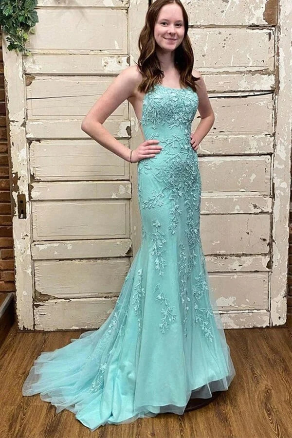 Seafoam green formal dresses sale