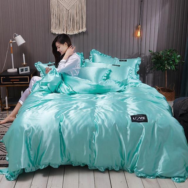 Duvet Cover Bedding Set Single Double Queen King 220x240 Bed Sheet