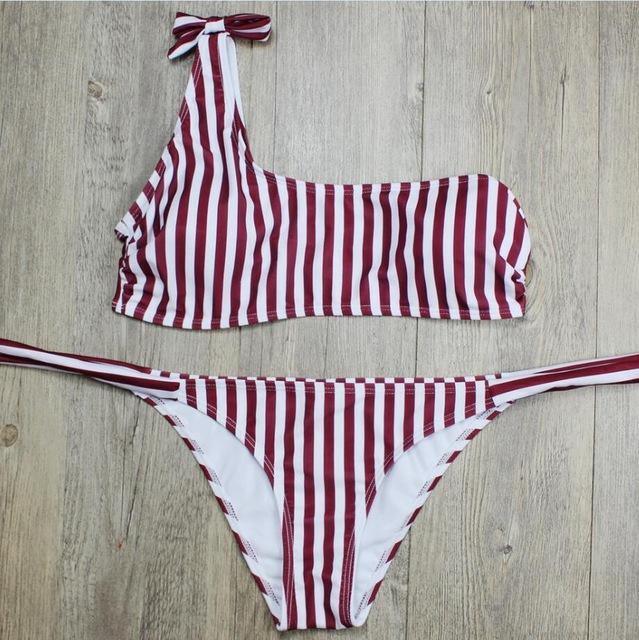 Red, White, and Cute Bathing Suit