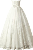 A-line Sweetheart Elegant Wedding Dresses Strapless Bridal Gown WD719-Pgmdress