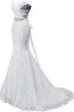 Elegant Mermaid Wedding Dresses Sweetheart Wedding Gowns WD720-Pgmdress