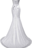 Elegant Mermaid Wedding Dresses Sweetheart Wedding Gowns WD720-Pgmdress