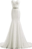 Elegant Mermaid Wedding Dresses Sweetheart Wedding Gowns WD720-Pgmdress