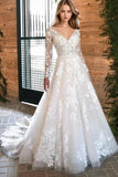 Ivory Lace Rustic Wedding Dresses Boho Wedding Dresses WD716-Pgmdress