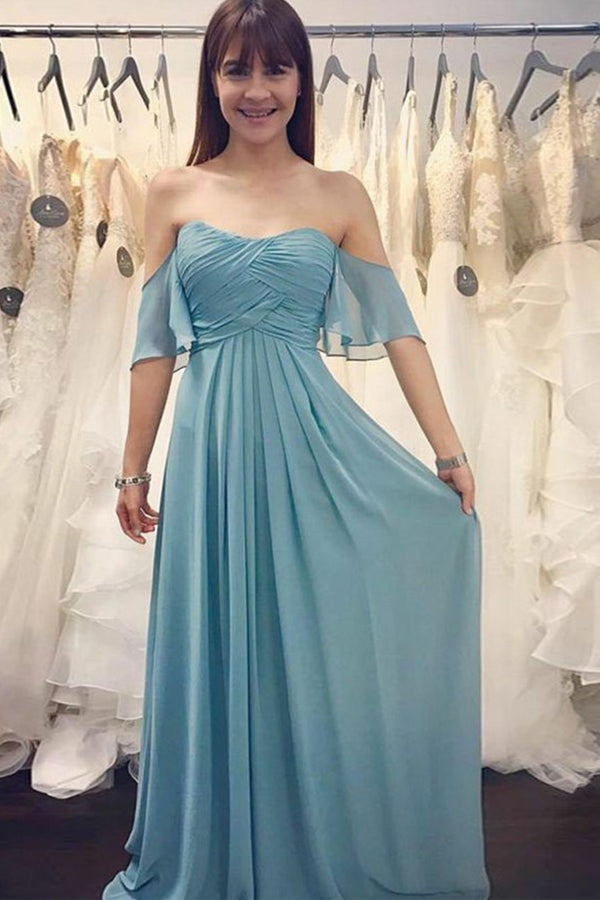 Sheath One Shoulder Silver Satin Floor Length Bridesmaid Dress