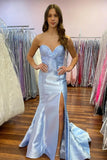 Mermaid Strapless Bow Yellow Long Prom Dress Party Dress PSK670