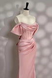 Off the Shoulder Light Pink Corset Prom Dress Party Dress PSK677-Pgmdress