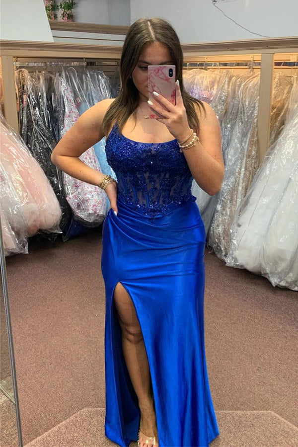 Simple Blue Prom Dress, Royal Blue Prom Dresses - Pgmdress