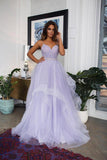 Spaghetti Straps Lavender Wedding Dress Backless Bridal Gown WD765-Pgmdress