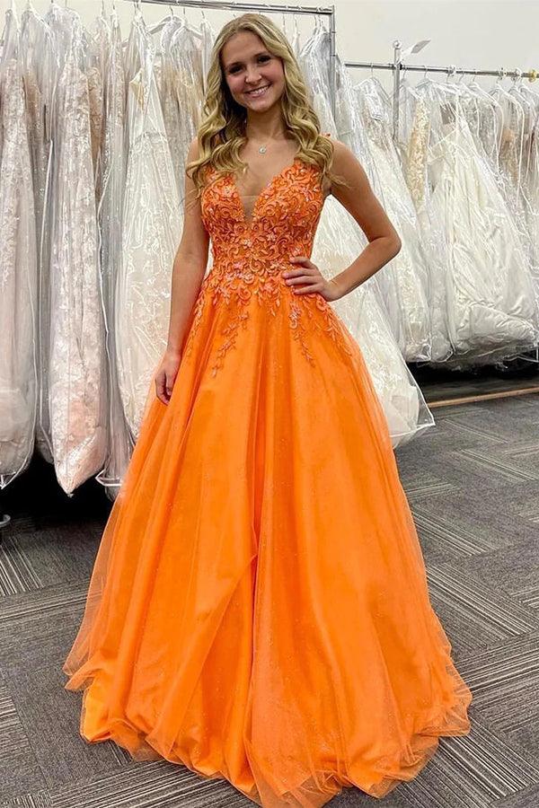 Orange Prom Dresses 2024