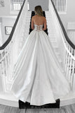 Sweetheart Vintage Long Wedding Dress with Appliques WD759-Pgmdress