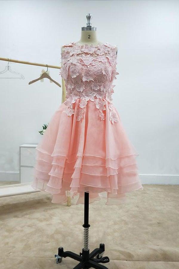Pink Tight Homecoming Dresses Spaghetti Straps Mini Party Dresses – Pgmdress