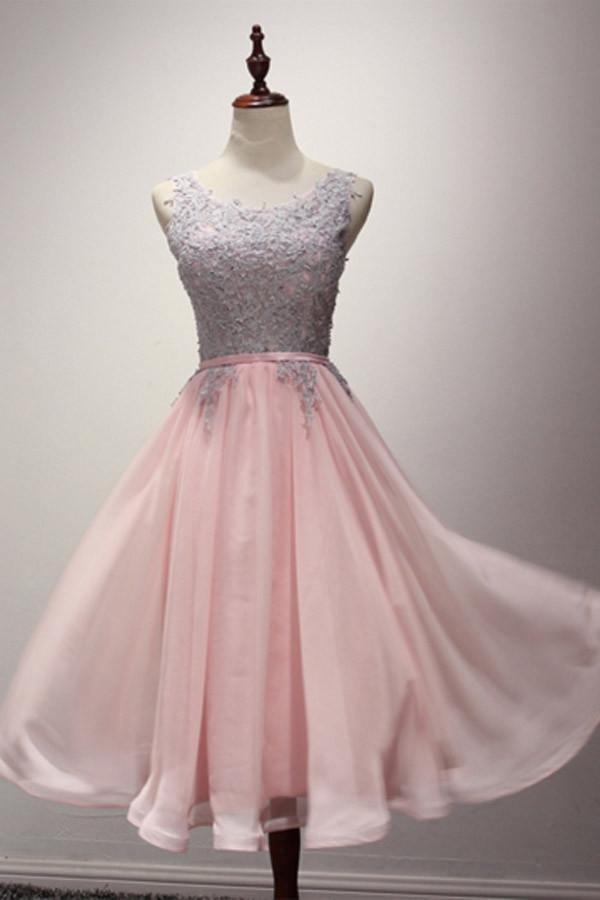 A-line Beaded Halter Neckline Satin Homecoming Dress Short Prom Dress PG166