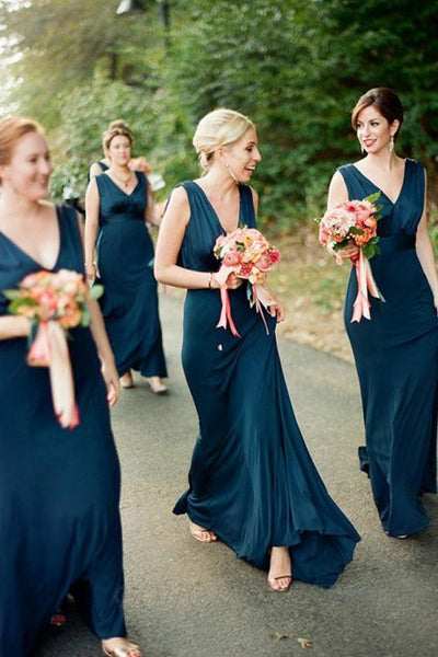 Navy blue bridesmaid dresses hotsell