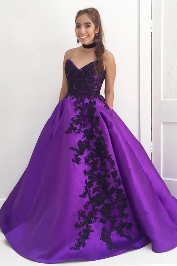 Two Piece Long Sleeves Lace Prom Dress with Slit PG446