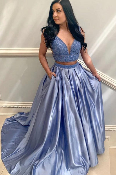 Two piece deals evening gown