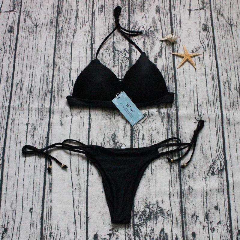 3Pcs Black Bikini Set Swim Dress with Skirt and Shurg | Lovebird Lingerie